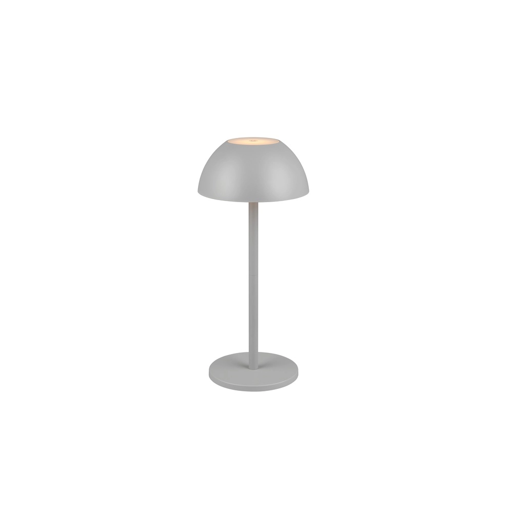 Tafellampje Ricardo grijs Ø 13,5cm