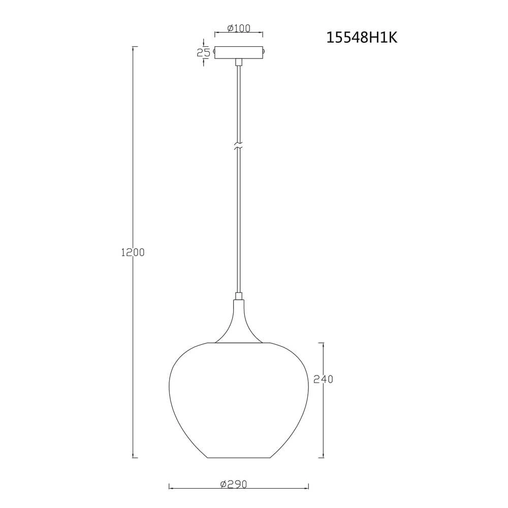 Antraciet hanglamp Maxy met wit glas Ø 29cm Globo 9007371447176
