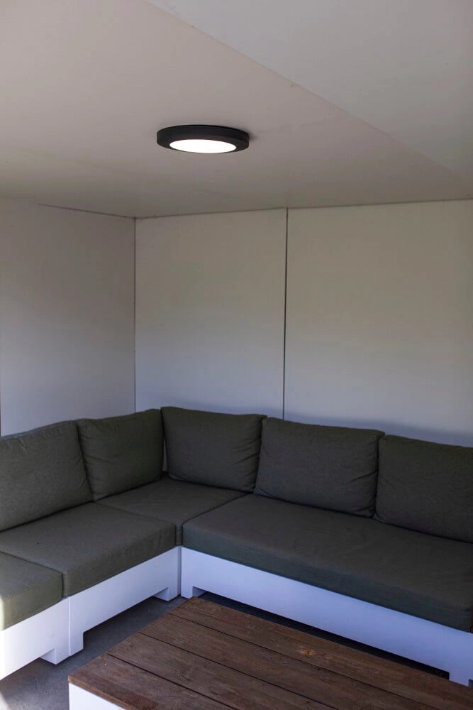 Ronde plafondlamp Kayah zwart Lutec 6939412014845