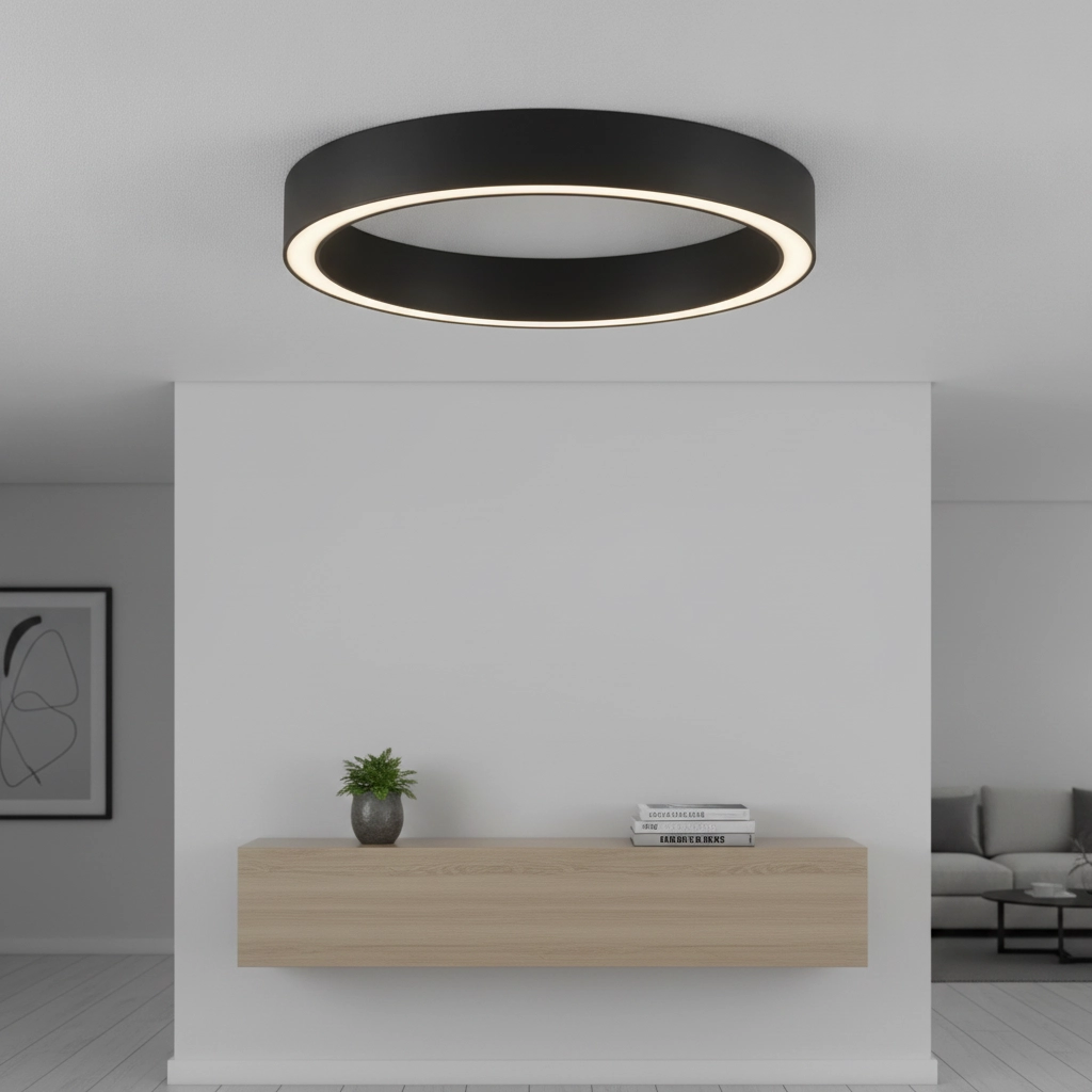 Design plafondlamp Sting zwart Ø 60cm