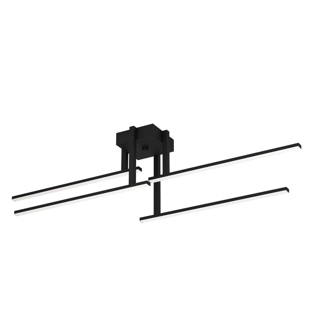 Zwarte plafondlamp Ipolitto led