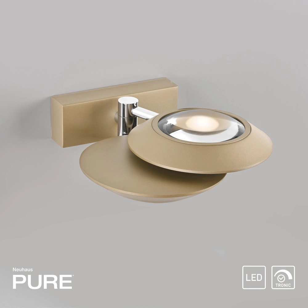 2L led wandlamp Pure Oculis bronce Paul Neuhaus 4012248397039