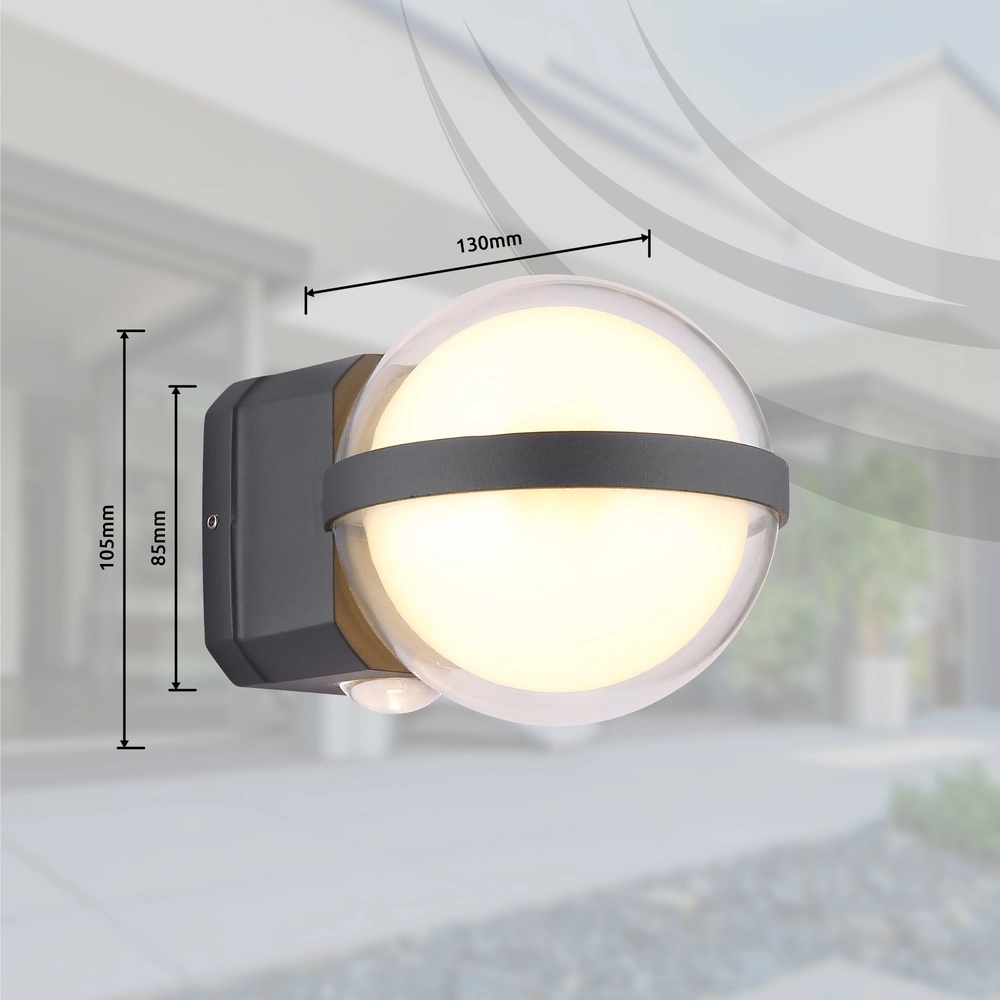 Desing wandlamp Illi antraciet Globo 9007371445936