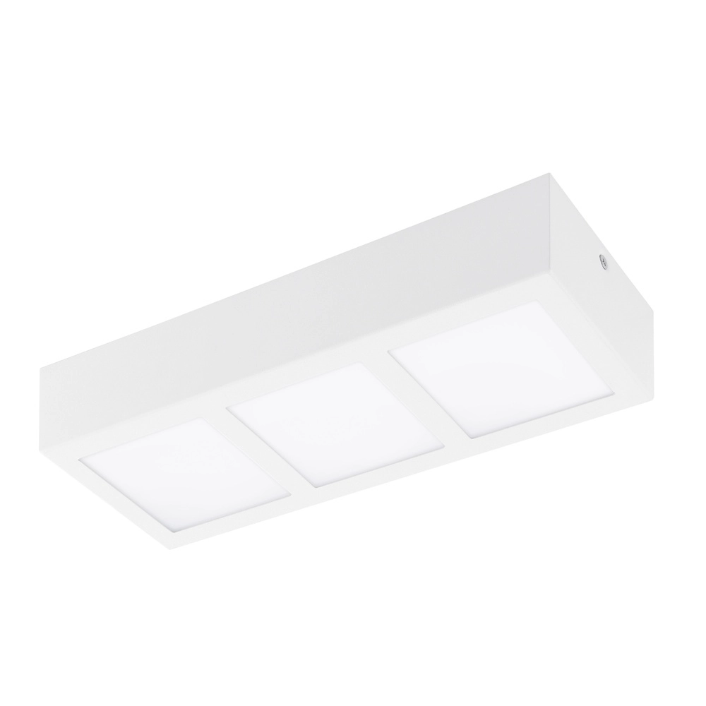 Moderne plafondlamp Colegio rechthoek wit