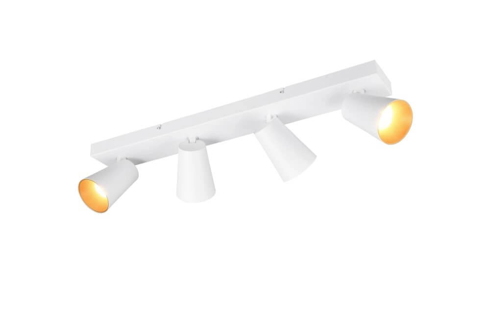 4-licht opbouwspot Sharp wit