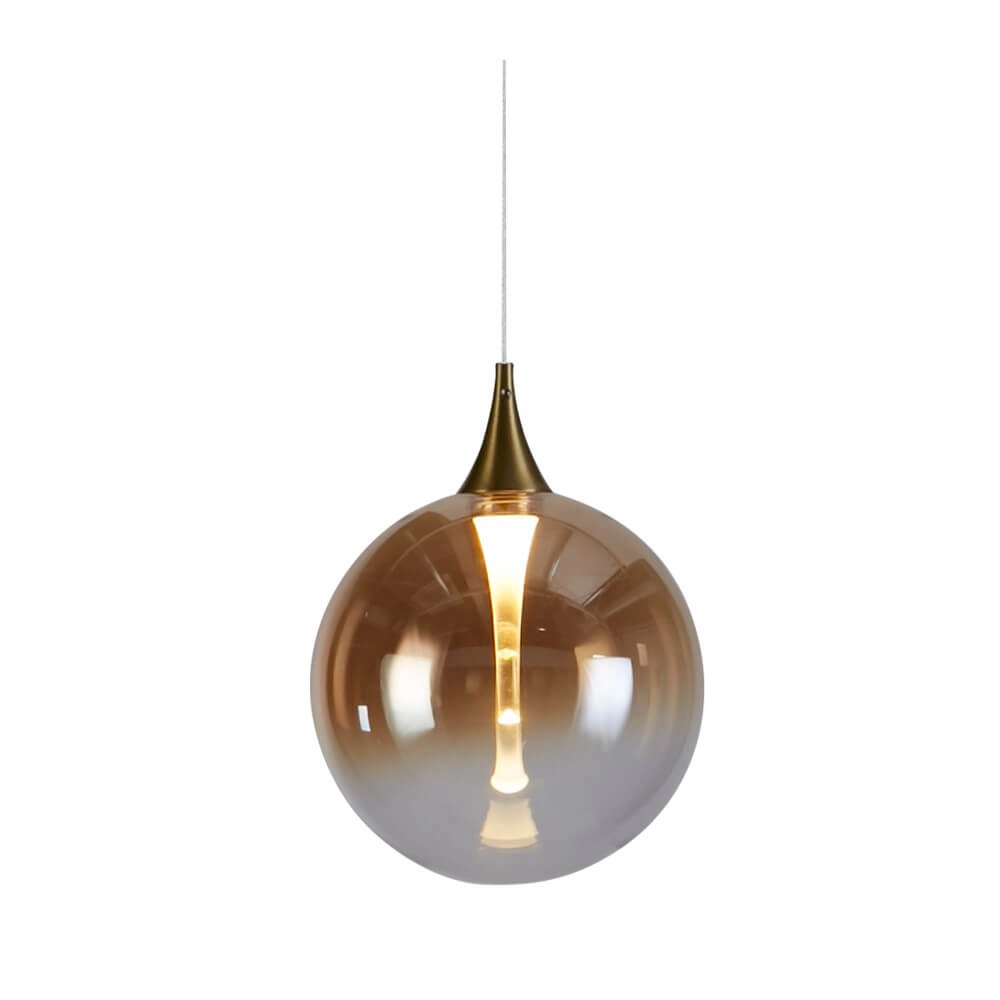 1-lichts hanglamp Alchemy amber glas