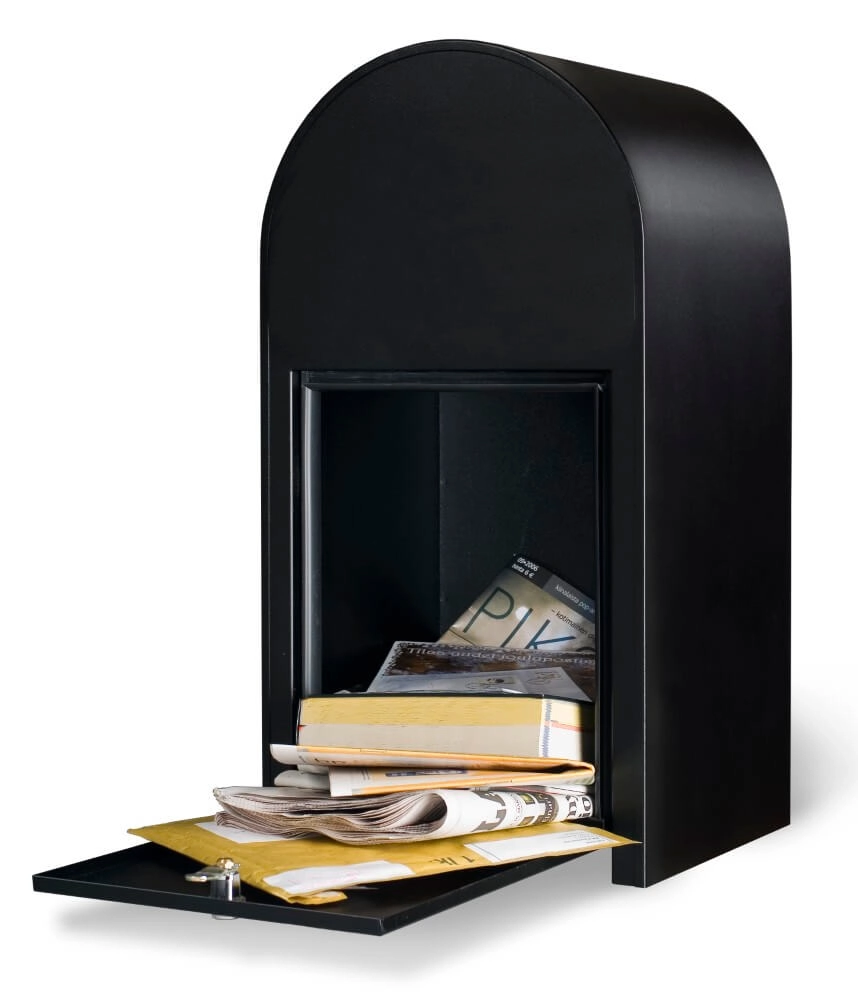 Brievenbus Grande B st9005 i Struktuurzwart Bobi 6417237034274