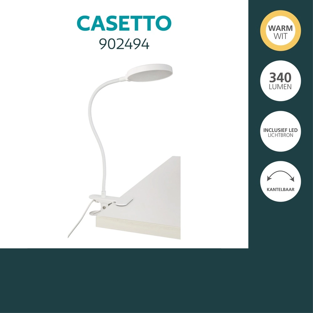 Klemlamp Casetto wit Eglo 9008606389292