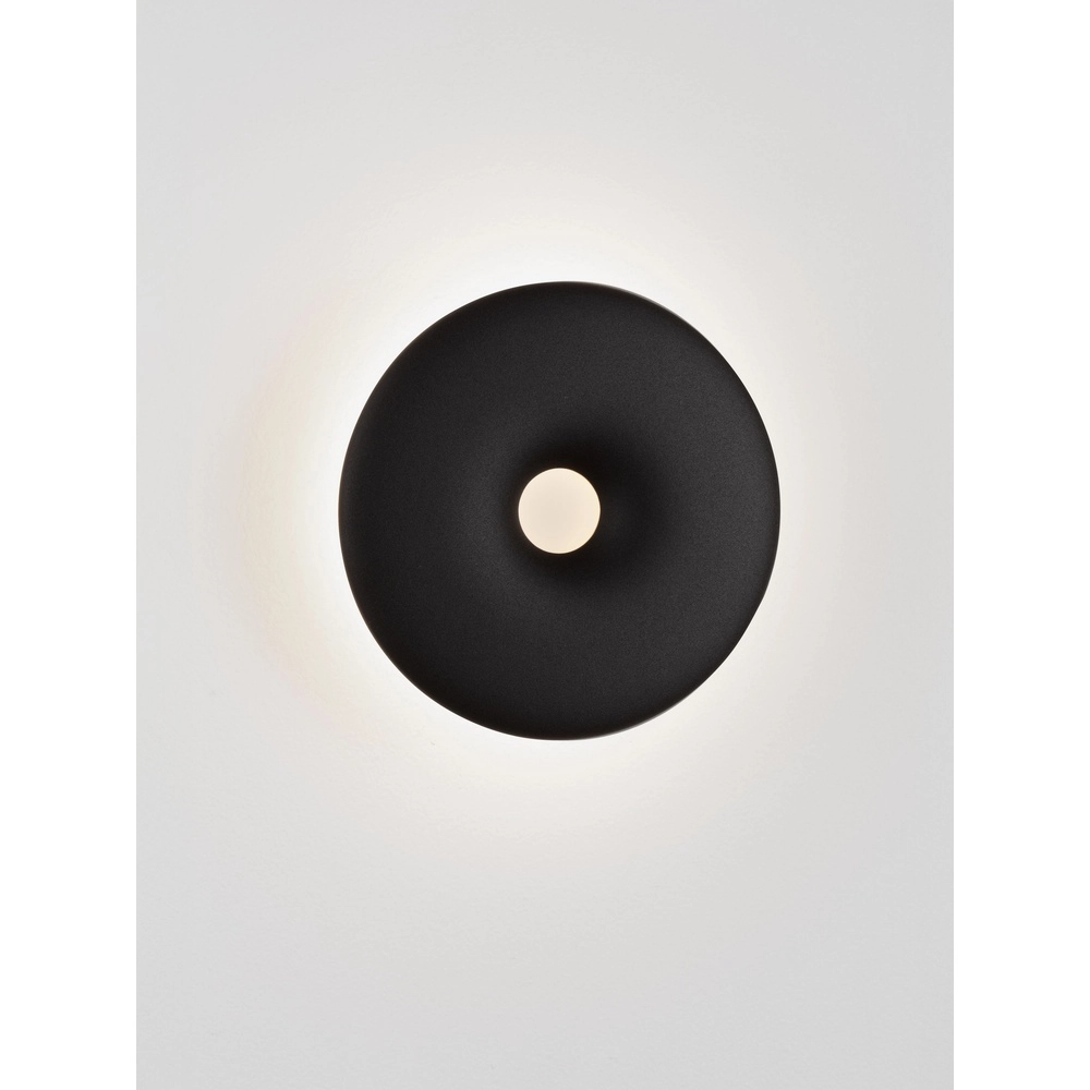 Unieke wandlamp Splash rond zwart Lyora 5212017497185