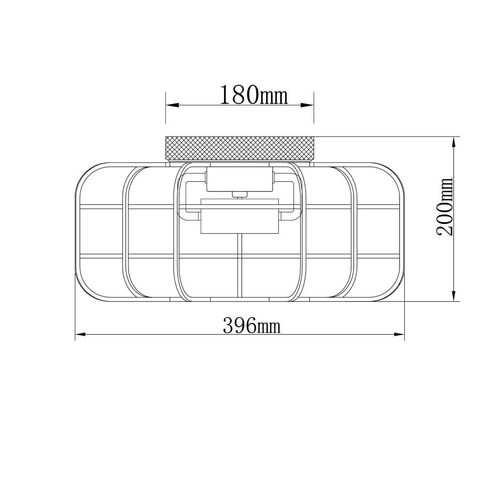 Landelijke plafondlamp Gwen Ø 40cm Brilliant 4004353408410