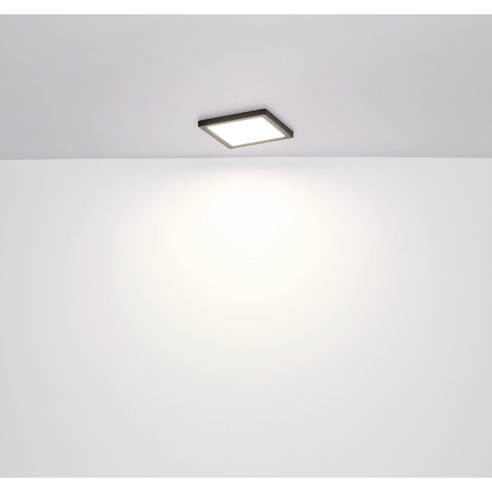 Design plafonniere Lasse vierkant zwart 16,7cm Globo 9007371439898