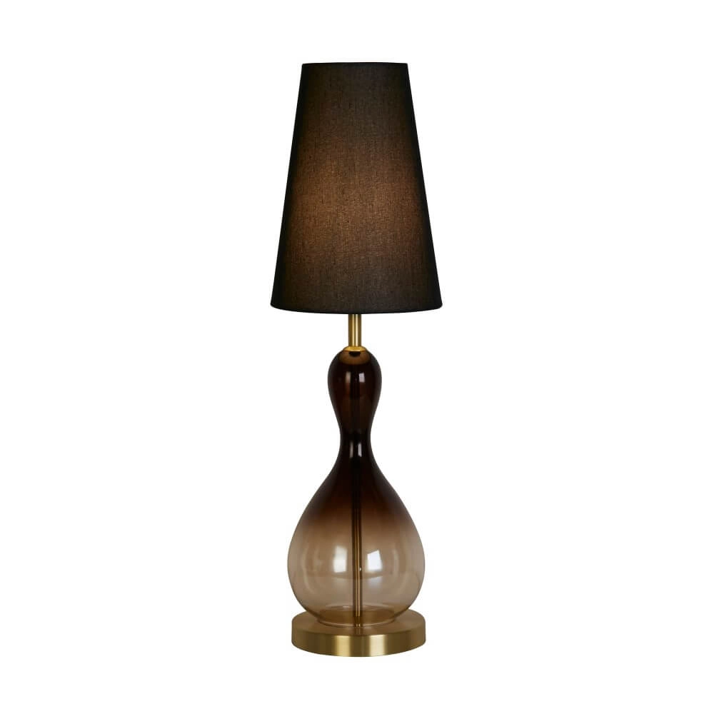 Zwarte tafellamp Marakesh met kap Searchlight 5053423267722
