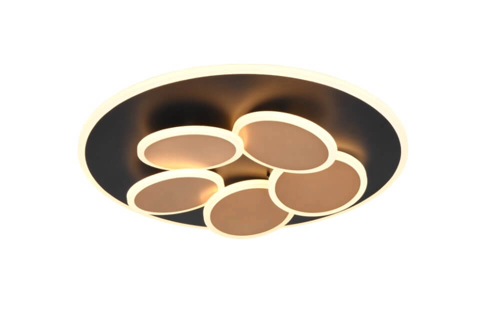 Moderne plafondlamp Mandala zwart Ø 48cm