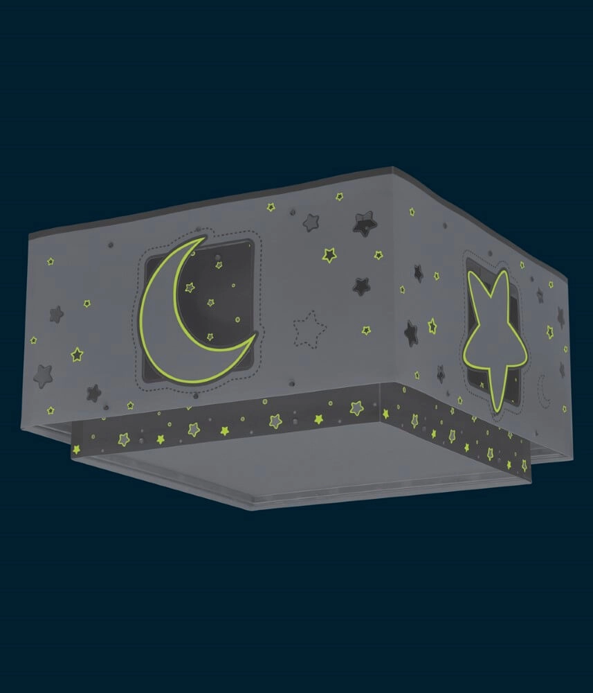 Vierkante plafondlamp Moonlight grijs Dalber 8420406003290