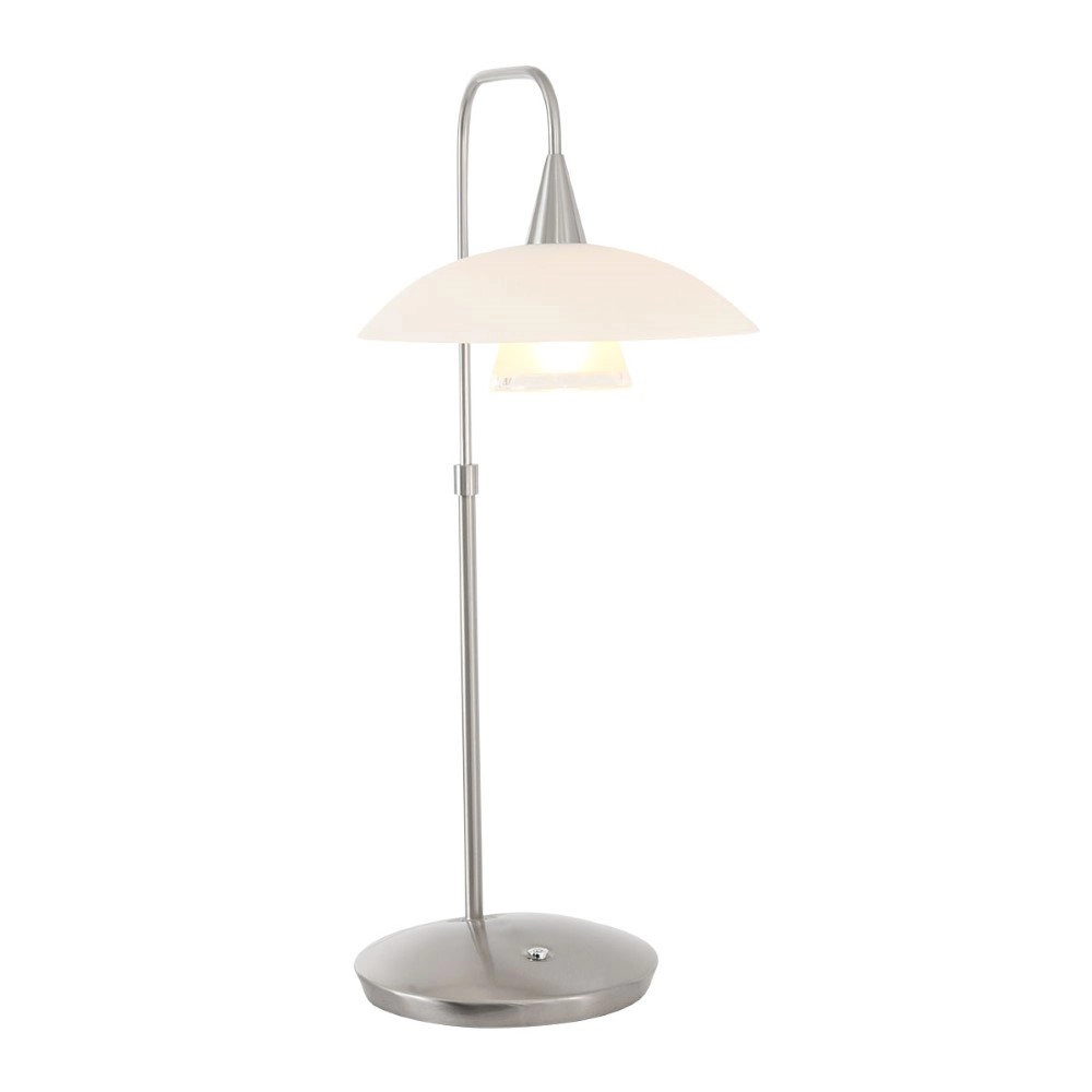Moderne tafellamp Tallerken metaalgrijs Steinhauer 8712746132021