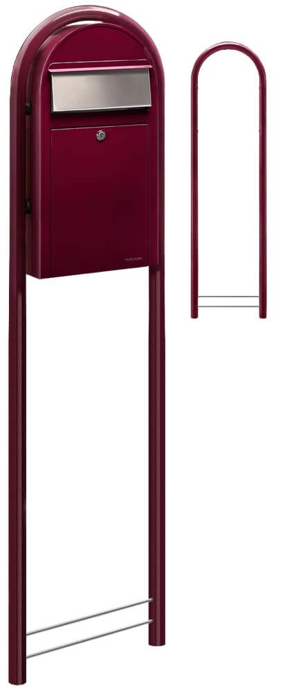 Brievenbus Grande S 3005 i Bordeauxrood Bobi 6417237037237