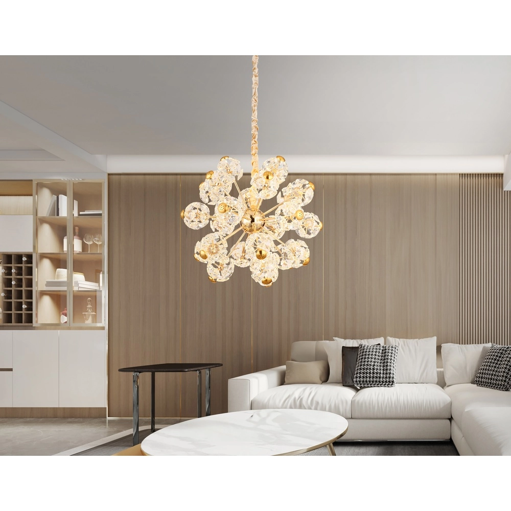 Hanglamp Floriella goud Ø 65cm Globo 9007371513550