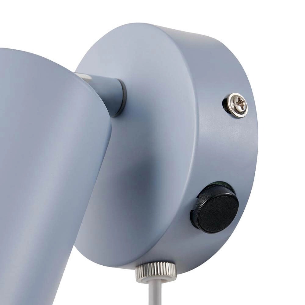 Blauwe wandlamp Explore met snoer Nordlux 5704924018817