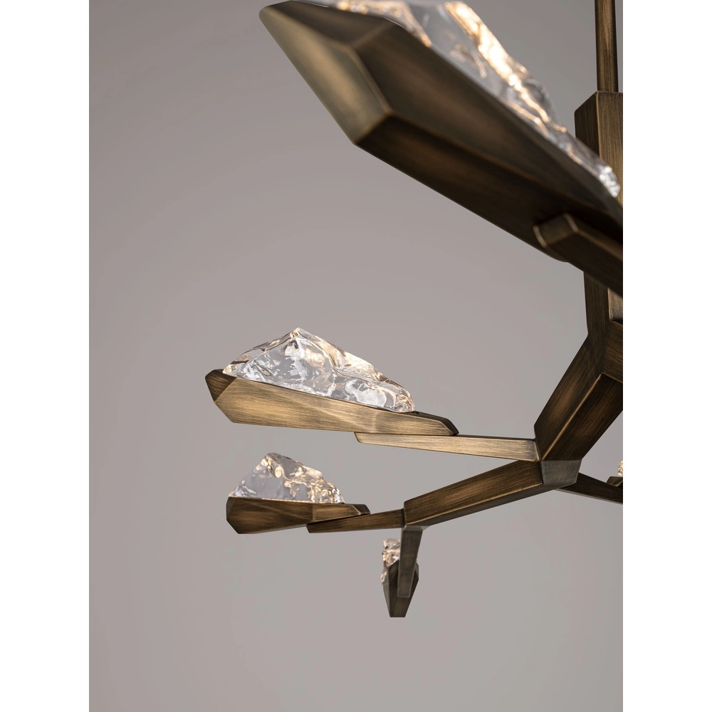 Antieke hanglamp Greta antiek messing 172,5cm Lyora 5212063500341