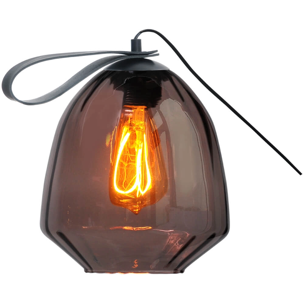 Tafellamp Porto Carry met Nicolette red glas