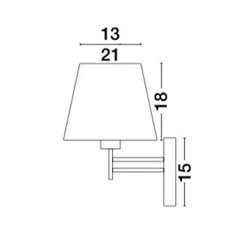 Wandlamp Logan wit met chroom Lyora 5212017411020