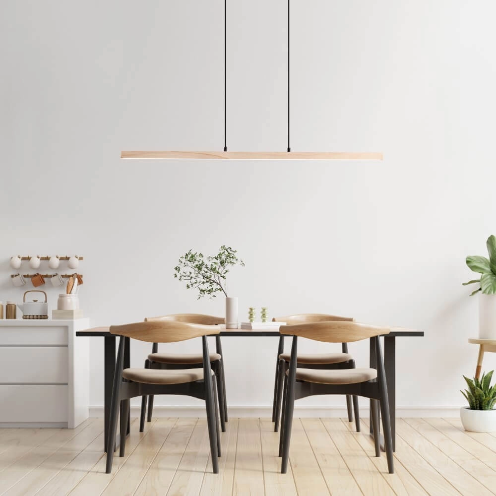 Houten hanglamp Arion 150cm Brilliant 4004353425806