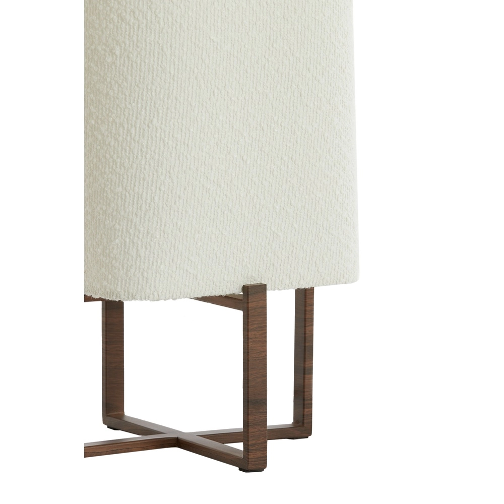 Tafellamp Wyn 50,5cm - crème touw met walnoot look Light & Living 8717807792565