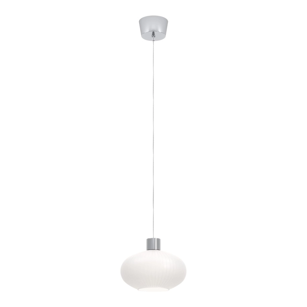 Design hanglamp Dasmina chroom met wit Ø 25cm Eglo 9008606406340