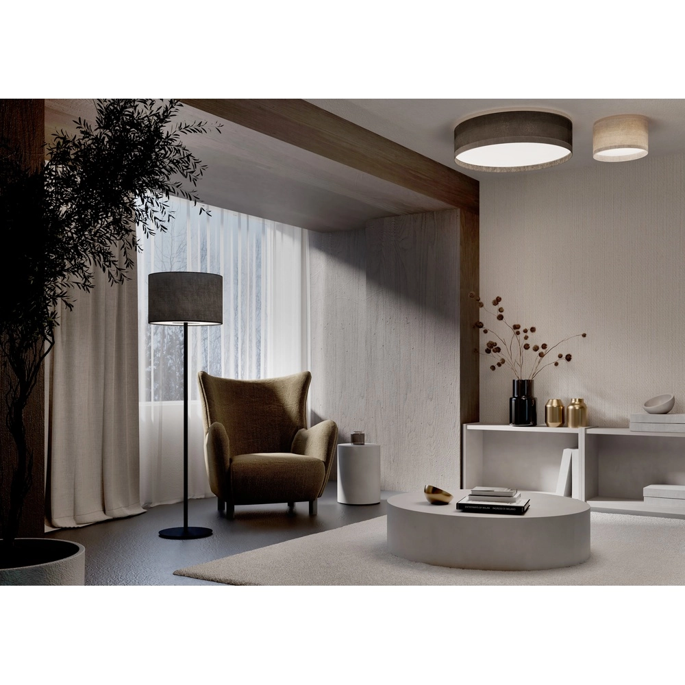 Plafondlamp Cedro zand bruin Ø 35cm Lyora 5903139116701
