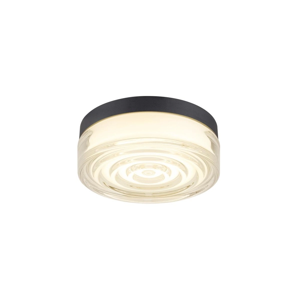 Plafondlamp Cyft XL Ø20cm zwart