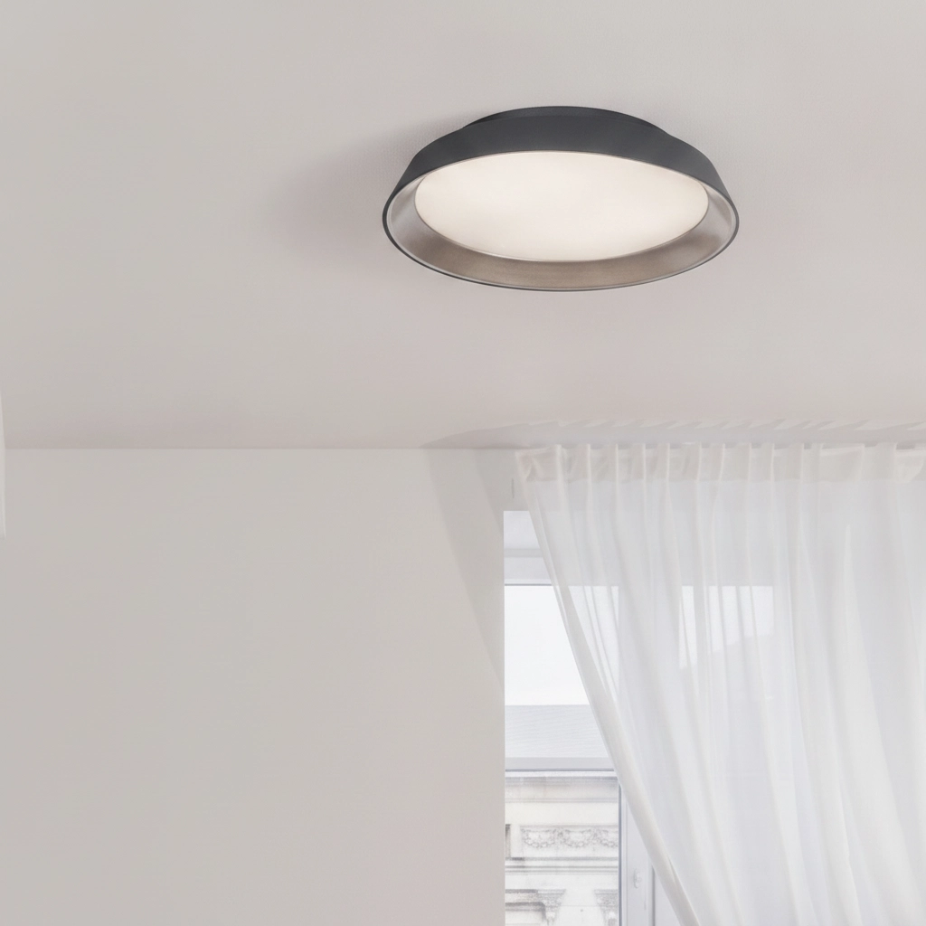 Plafondlamp Vela zwart Ø 45cm