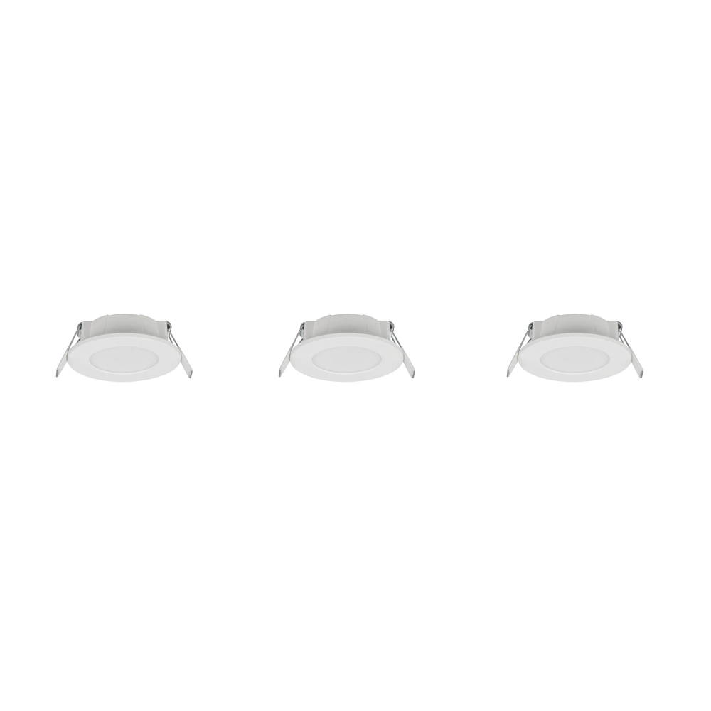 Set van 3 inbouwspots Himal wit IP65