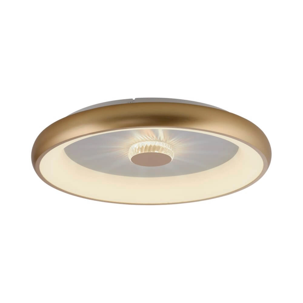 Ronde plafondlamp Vertigo messing Ø 61,5cm