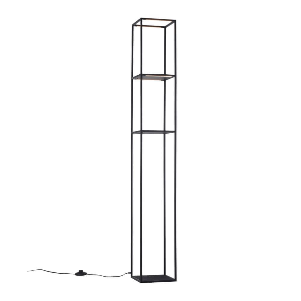 Strakke vloerlamp Conni zwart Paul Neuhaus 4012248361009