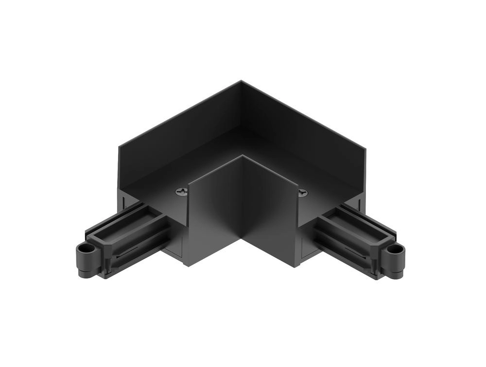 Hoek connector Wing zwart voeding buitenkant