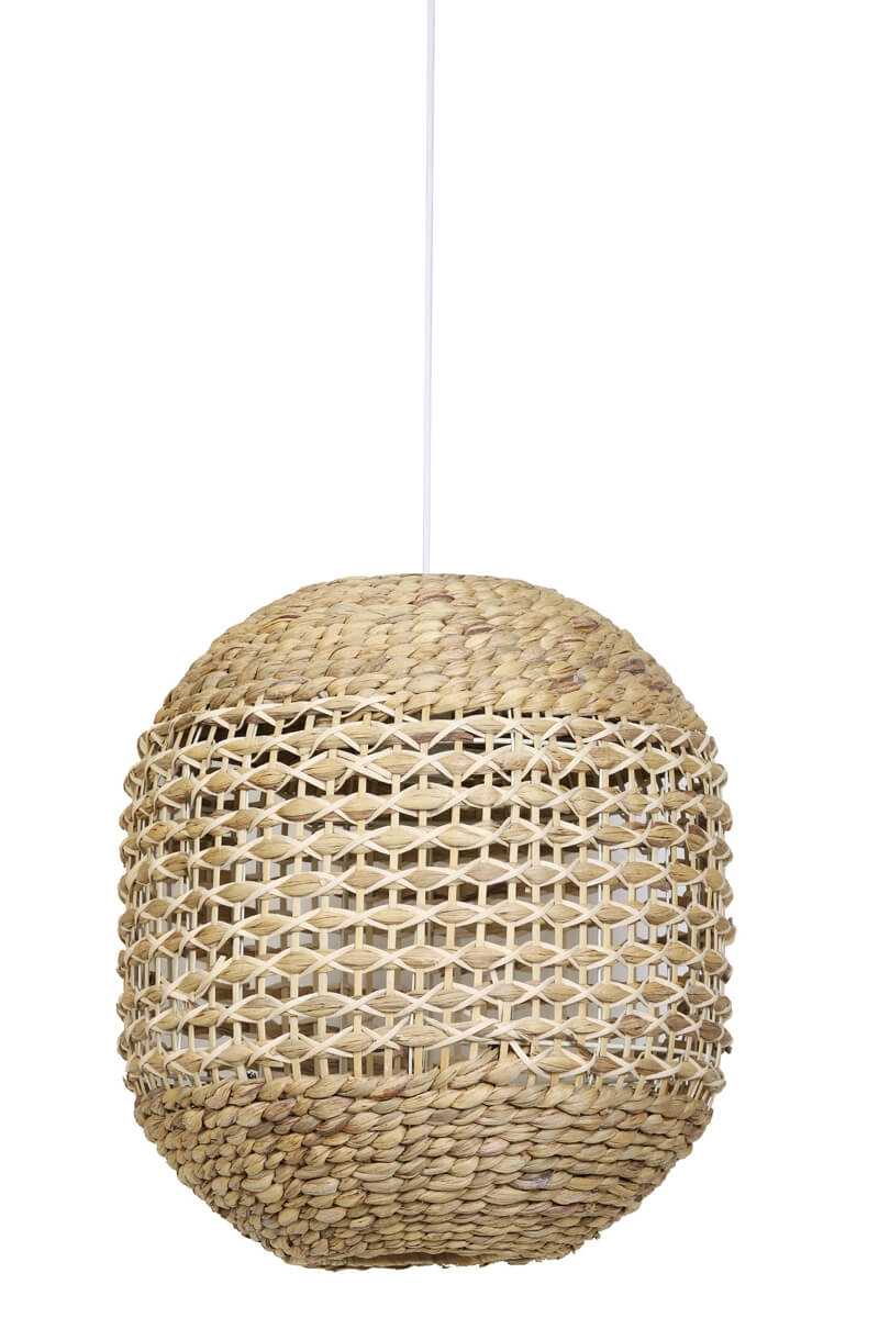 Gevlochten hanglamp Tripoli Ø 42cm