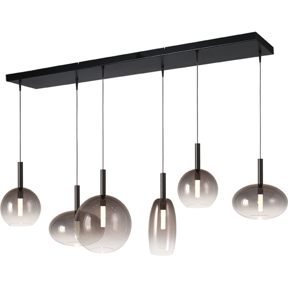 6L hanglamp Lido Ball met smoke-fading glas