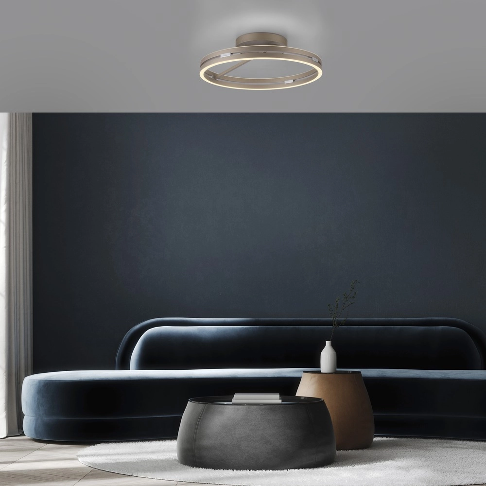 Led plafondlamp Pure Loop Ø 60cm - bronce Paul Neuhaus 4012248398340