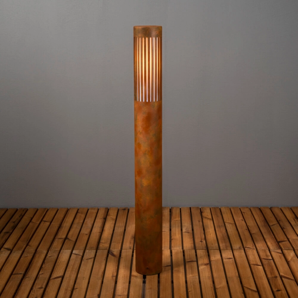 Design padverlichting Pistoia roestbruin
