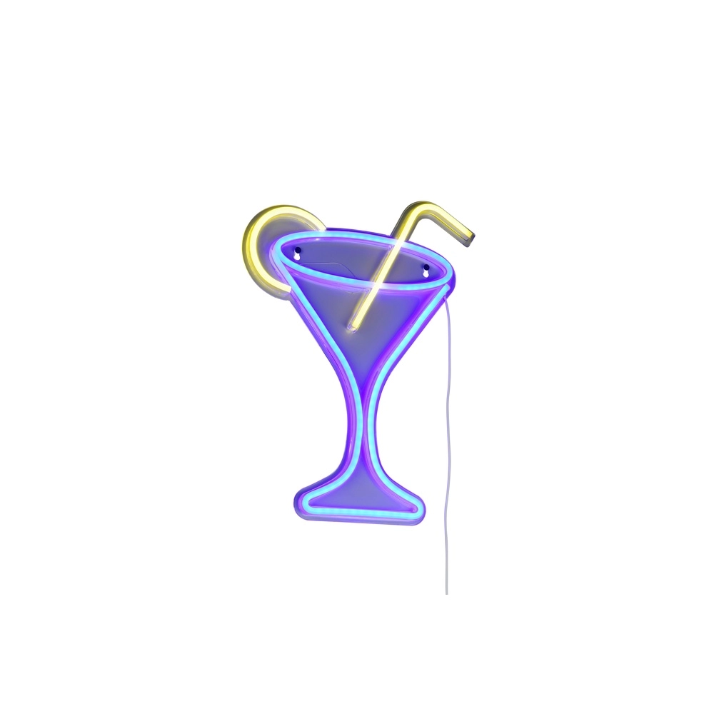 Neon wandlamp Cheers paars