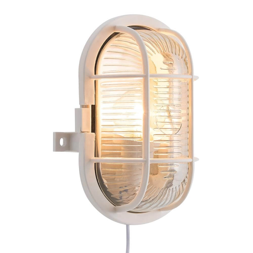 Klassieke stallamp Skotlampe wit