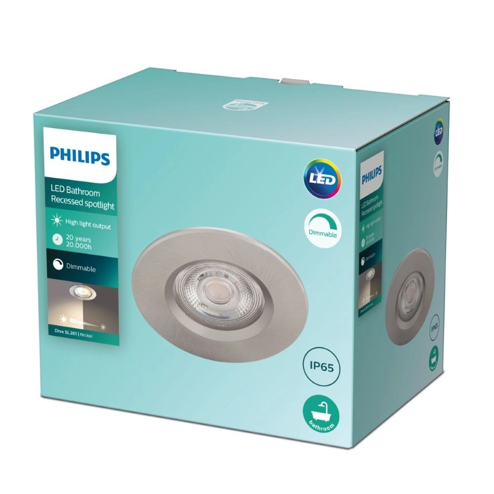 Led inbouwspots Dive (3x) set van 3 Philips 8718699755959