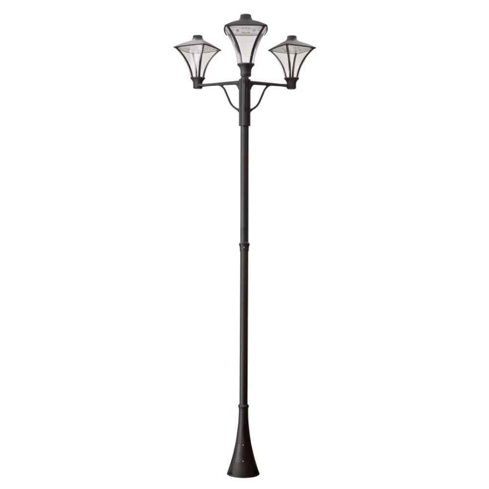 Led tuinlamp City Highlight led - 3-lichts - 310cm grafiet grijs