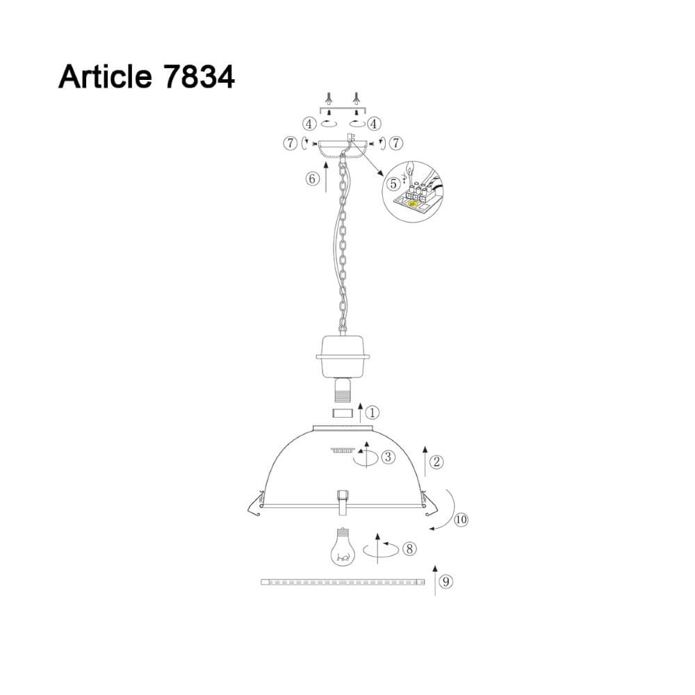 Hanglamp Bikkel XXL Industrie Steinhauer 8712746106701