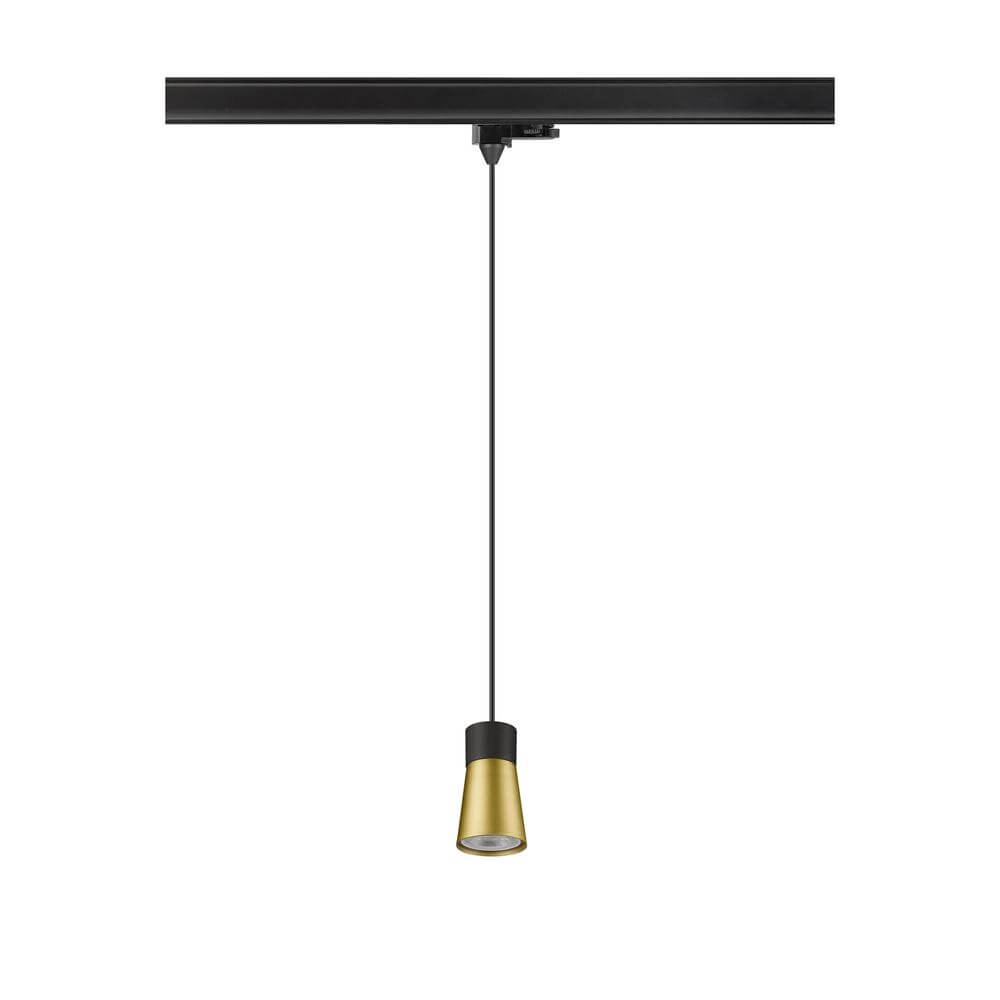 Pendel voor rail Puri 2.0 Cone zwart-goud 3-fase SLV 4024163294478