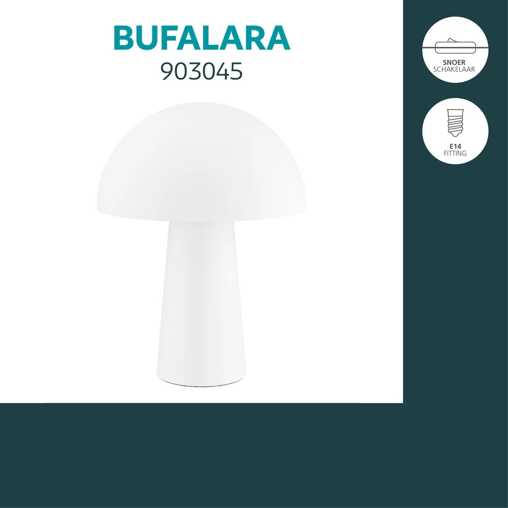 Tafellamp Bufalara wit Eglo 9008606405329
