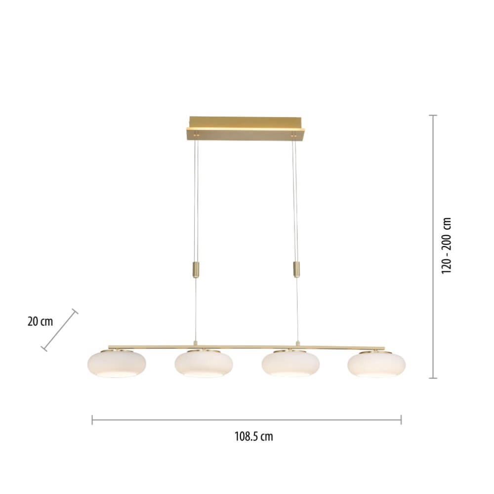 4-lichts hanglamp Q-Etienne messing recht Paul Neuhaus 4012248350478