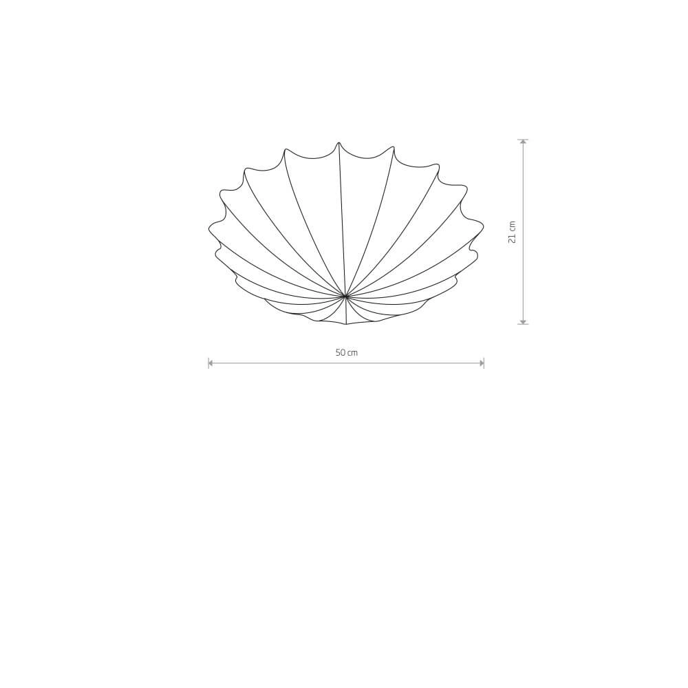 Plafonniere Form M wit Ø 50cm Lyora 5903139967396