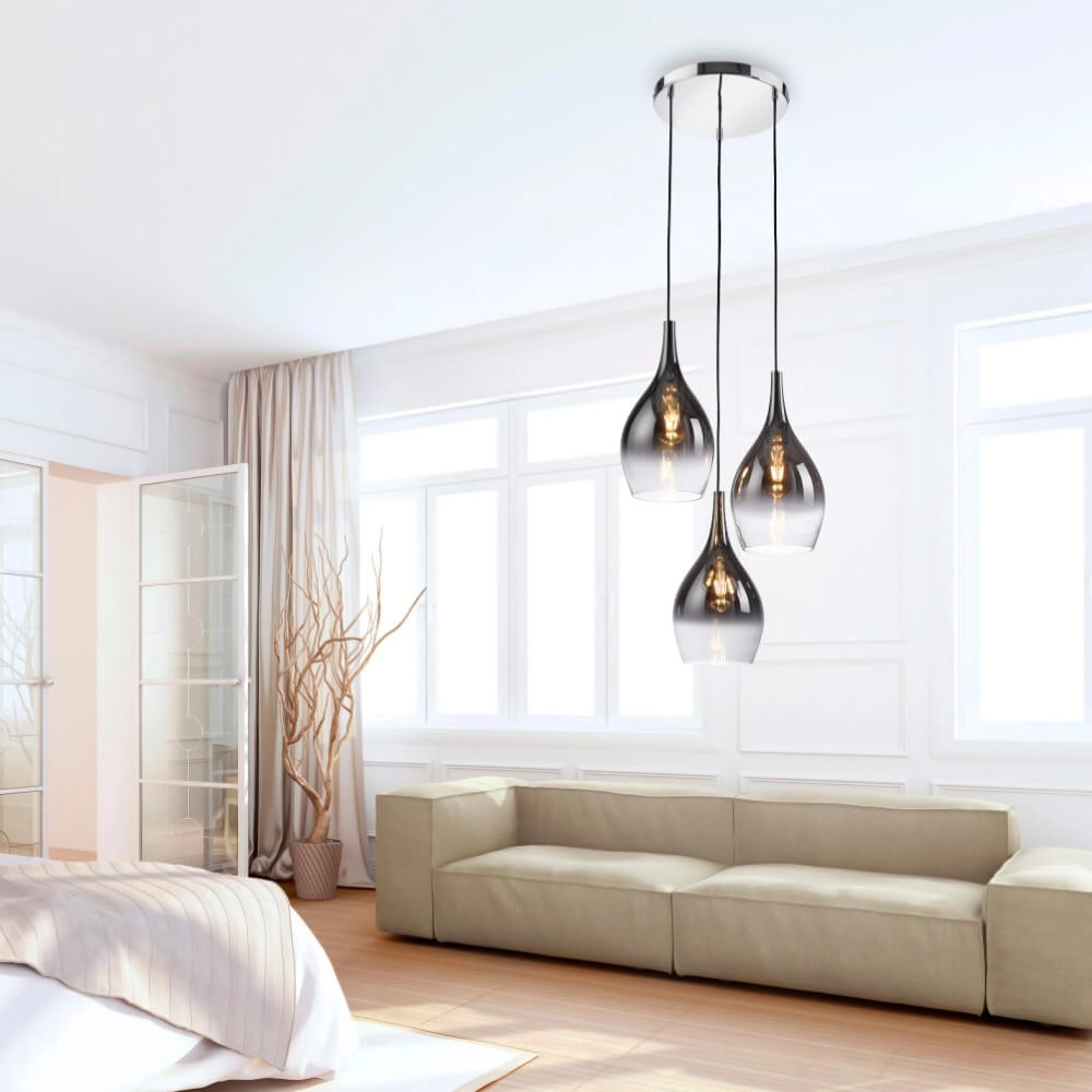 Moderne hanglamp Pilua 3-lichts rond Paul Neuhaus 4012248366097