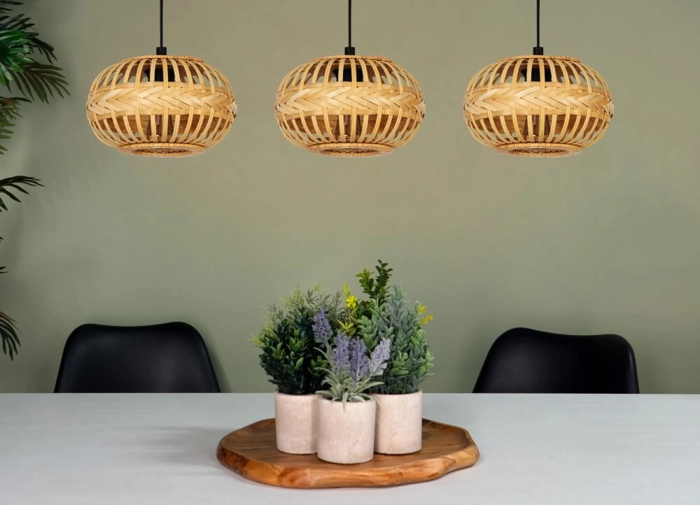 Rotan 3-lichts hanglamp Amsfield 1 Eglo 9002759438630